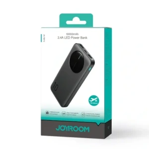 Hurtownia GSM - Joyroom JR-PBF12 powerbank 10000mAh 12W 2.4A 2xUSB-A, USB-C fekete - JYR1046 - {ean13} - Hurt