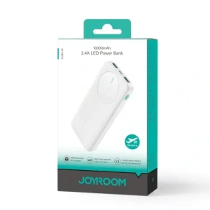 Hurtownia GSM - Joyroom JR-PBF12 powerbank 10000mAh 12W 2.4A 2xUSB-A, USB-C fehér - JYR1047 - {ean13} - Hurt