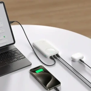 Hurtownia GSM - Joyroom JR-PBF12 powerbank 10000mAh 12W 2.4A 2xUSB-A, USB-C fehér - JYR1047 - {ean13} - Hurt