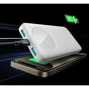 Hurtownia GSM - Powerbank Joyroom JR-PBF12 10000mAh 12W 2.4A 2xUSB-A, USB-C biały - JYR1047 - {ean13} - Hurt