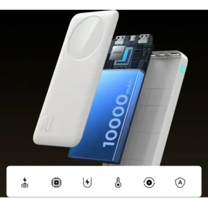 Hurtownia GSM - Joyroom JR-PBF12 powerbank 10000mAh 12W 2.4A 2xUSB-A, USB-C fehér - JYR1047 - {ean13} - Hurt