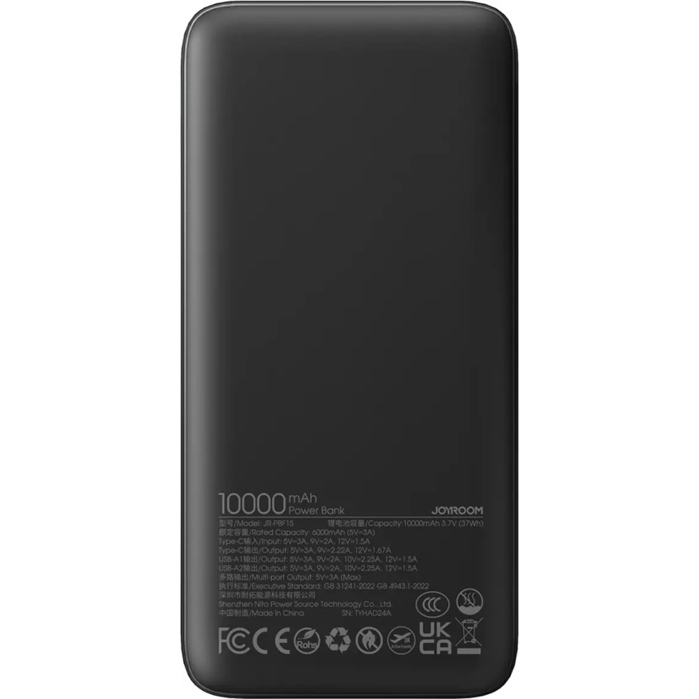Hurtownia GSM - Joyroom JR-PBF15 powerbank 10000mAh 22.5W USB-A USB-C 22.5W fekete - JYR1048 - {ean13} - Hurt