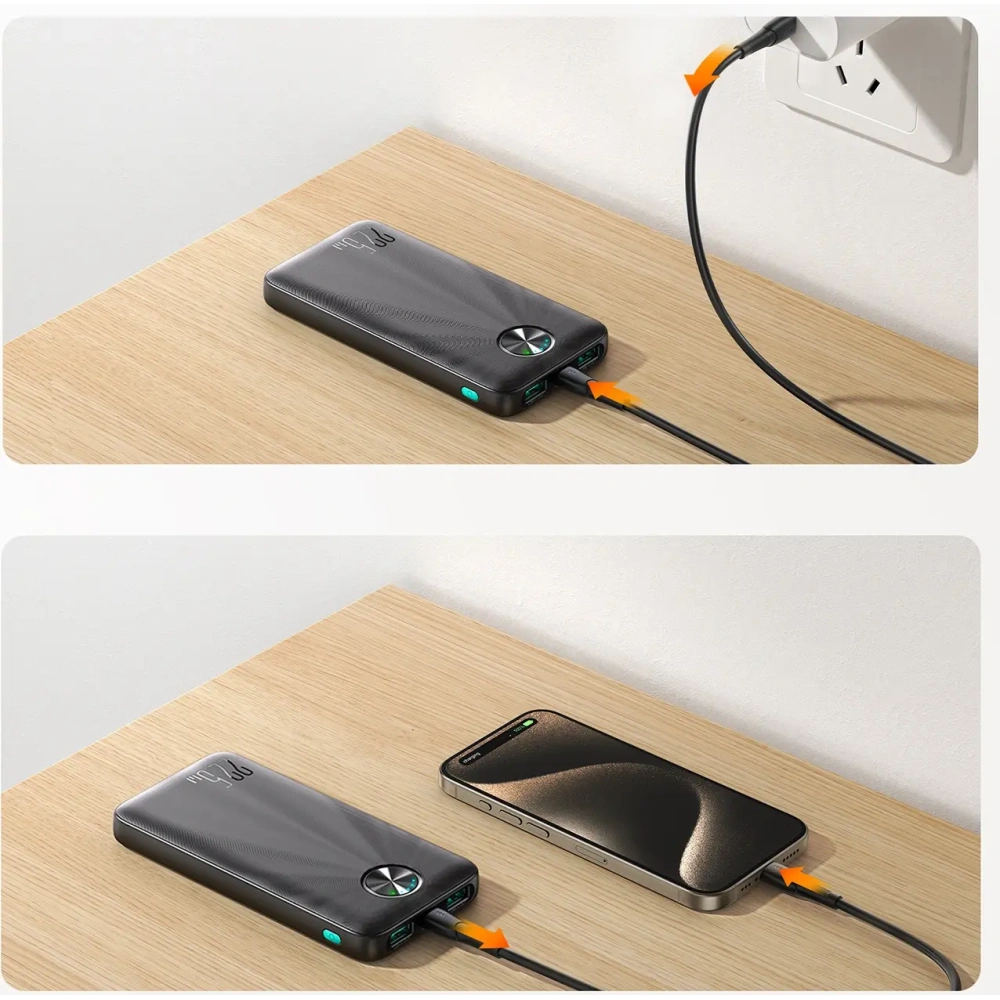 Hurtownia GSM - Joyroom JR-PBF15 powerbank 10000mAh 22.5W USB-A USB-C 22.5W negru - JYR1048 - {ean13} - Hurt
