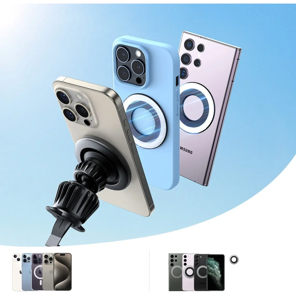 Wholesale Joyroom JR-ZS406 magnetic car air vent mount black - JYR1049 - {ean13} - Hurt