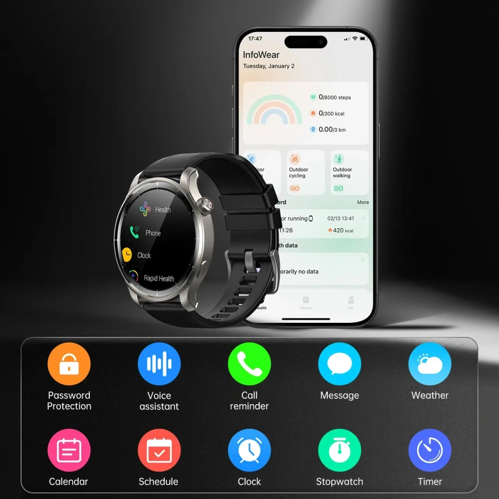 Hurtownia GSM - Smartwatch Joyroom Venture Series JR-FV1 1ATM šedý - JYR1051 - {ean13} - Hurt