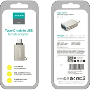 Hurtownia GSM - Joyroom S-H151 adapter USB-C (hím) / USB-A (női) ezüst - JYR1052 - {ean13} - Hurt
