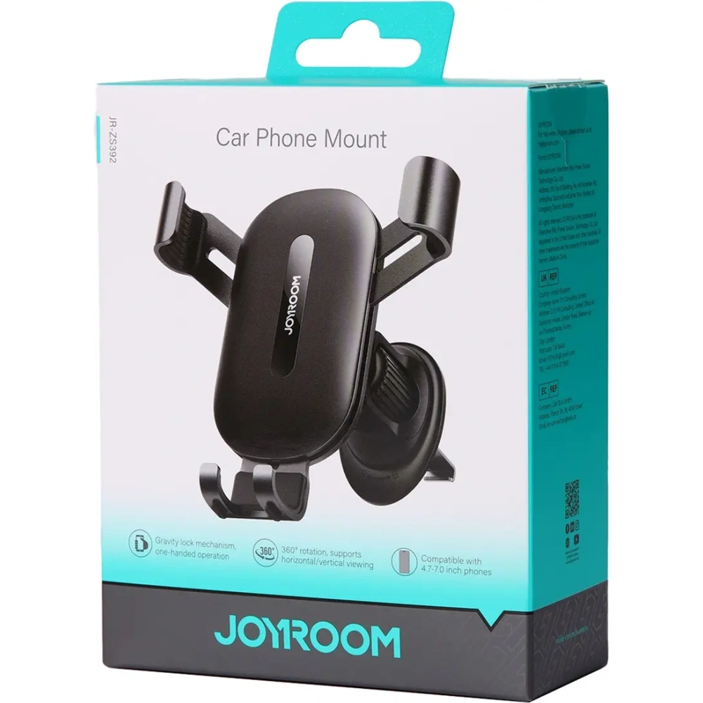 Hurtownia GSM - Uchyt do auta na mřížku ventilace Joyroom JR-ZS392 černý - JYR1053 - {ean13} - Hurt