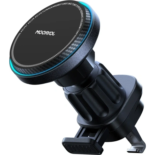 Uchwyt samochodowy z ładowarką indukcyjną MagSafe do kratki Joyroom JR-ZS387 z wentylatorem czarny