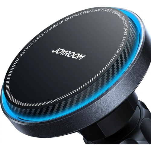 Uchwyt samochodowy z ładowarką indukcyjną MagSafe do kratki Joyroom JR-ZS387 z wentylatorem czarny
