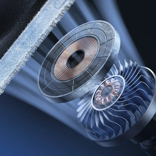 Uchwyt samochodowy z ładowarką indukcyjną MagSafe do kratki Joyroom JR-ZS387 z wentylatorem czarny