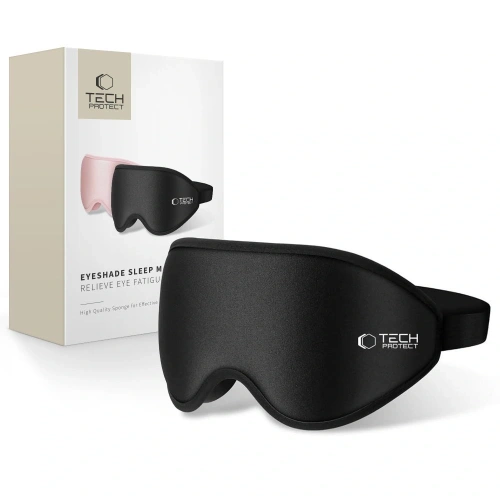 Opaska na oczy do spania Tech-Protect Eyeshade Sleep Mask Matte Black