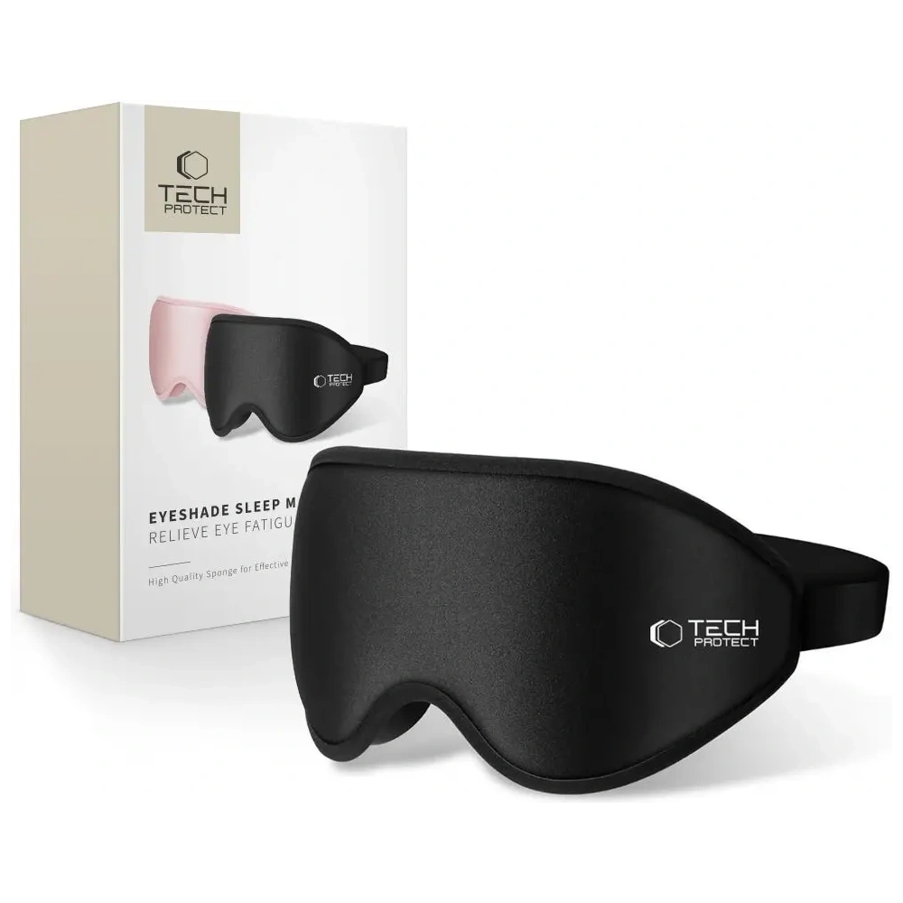 Hurtownia GSM - Tech-Protect Masca de somn cu protecție oculară Negru Mat - THP3282 - {ean13} - Hurt