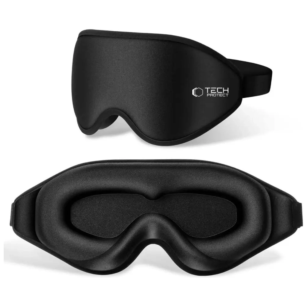 Hurtownia GSM - Opaska na oczy do spania Tech-Protect Eyeshade Sleep Mask Matte Black - THP3282 - {ean13} - Hurt