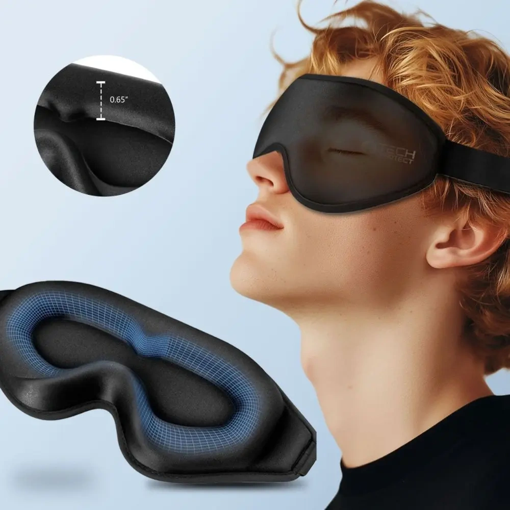 Hurtownia GSM - Opaska na oczy do spania Tech-Protect Eyeshade Sleep Mask Matte Black - THP3282 - {ean13} - Hurt