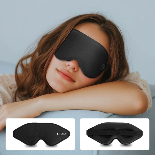 Opaska na oczy do spania Tech-Protect Eyeshade Sleep Mask Matte Black