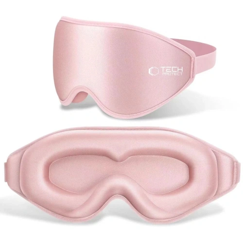Opaska na oczy do spania Tech-Protect Eyeshade Sleep Mask Baby Pink