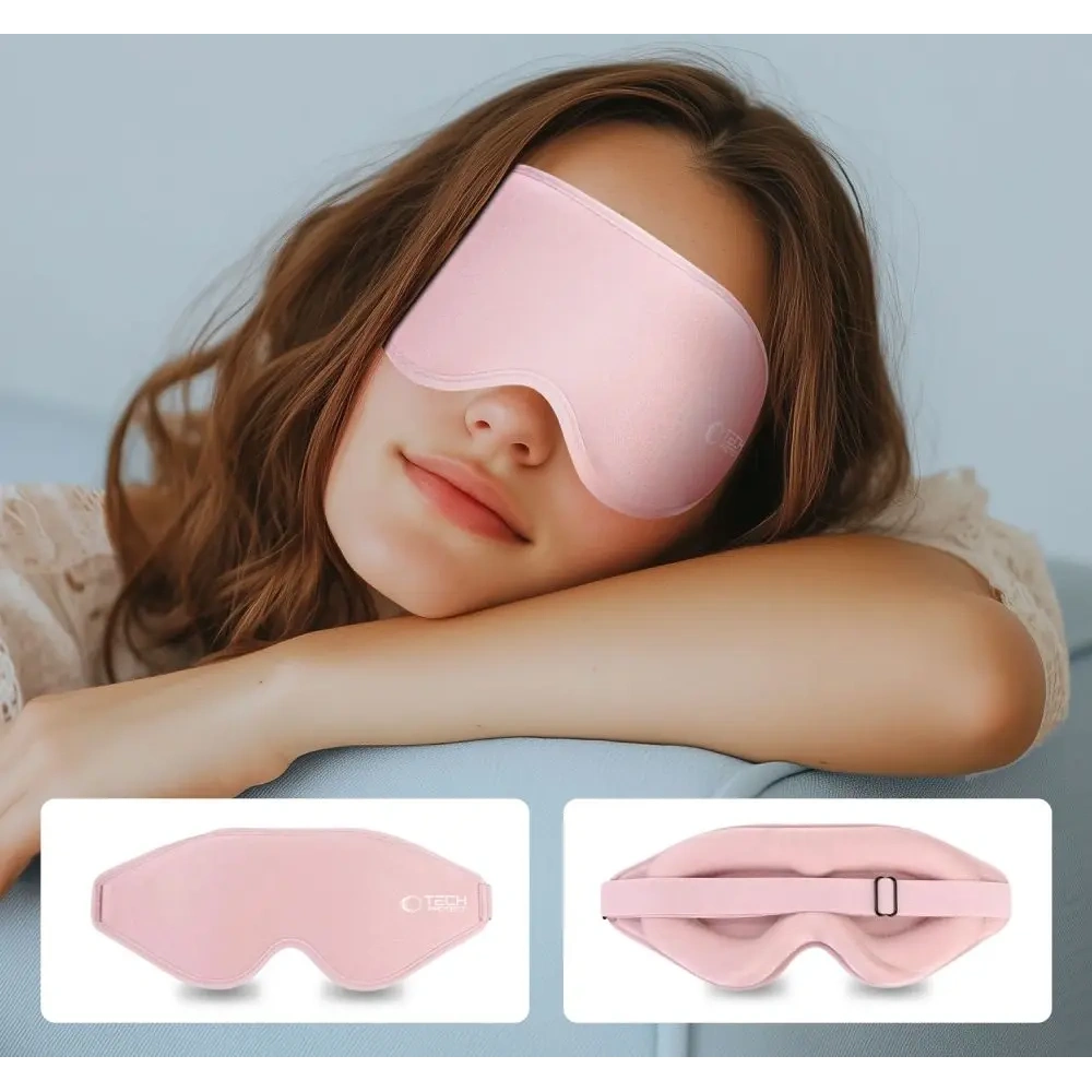 Hurtownia GSM - Opaska na oczy do spania Tech-Protect Eyeshade Sleep Mask Baby Pink - THP3283 - {ean13} - Hurt