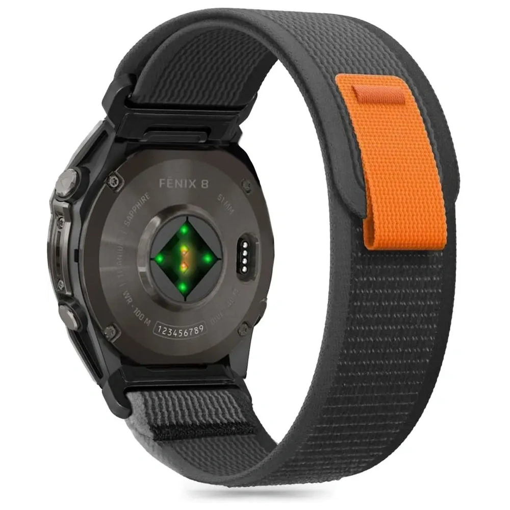 Hurtownia GSM - Tech-Protect Nylon Garmin Fenix 5 / 6 / 6 Pro / 7 / 8 47mm / E Schwarz/Orange - THP3285 - {ean13} - Hurt