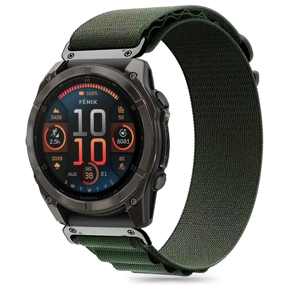 Wholesale Tech-Protect Nylon Pro Garmin Fenix 5x / 5x Plus / 6x / 6x Pro / 7x / 8 51mm Olive Green - THP3292 - {ean13} - Hurt