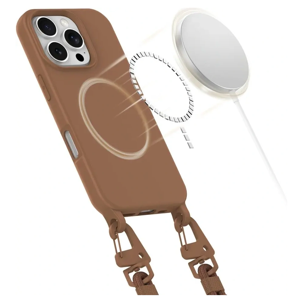 Wholesale Tech-Protect Magnecklace MagSafe Apple iPhone 16 Pro Chocolate Brown - THP3306 - {ean13} - Hurt