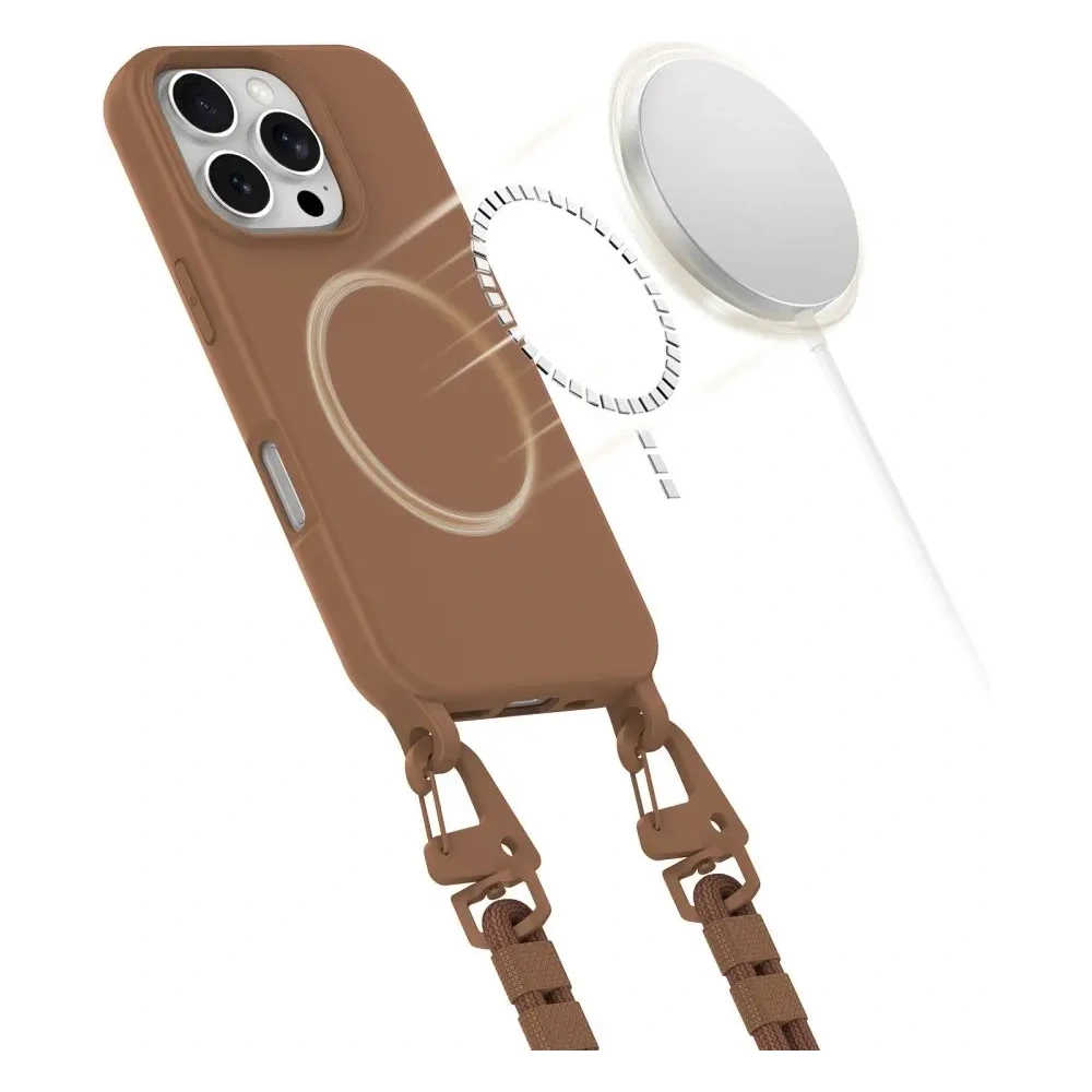 Wholesale Tech-Protect Magnecklace MagSafe Apple iPhone 16 Pro Chocolate Brown - THP3306 - {ean13} - Hurt
