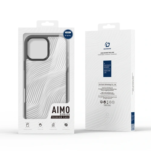 Etui Dux Ducis Aimo Apple iPhone 16 Pro Max czarne