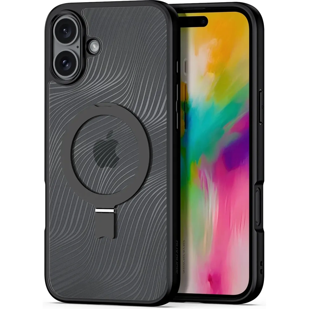 Hurtownia GSM - Etui z podstawką Dux Ducis Aimo Mag MagSafe Apple iPhone 16 czarne - DDS2011 - {ean13} - Hurt