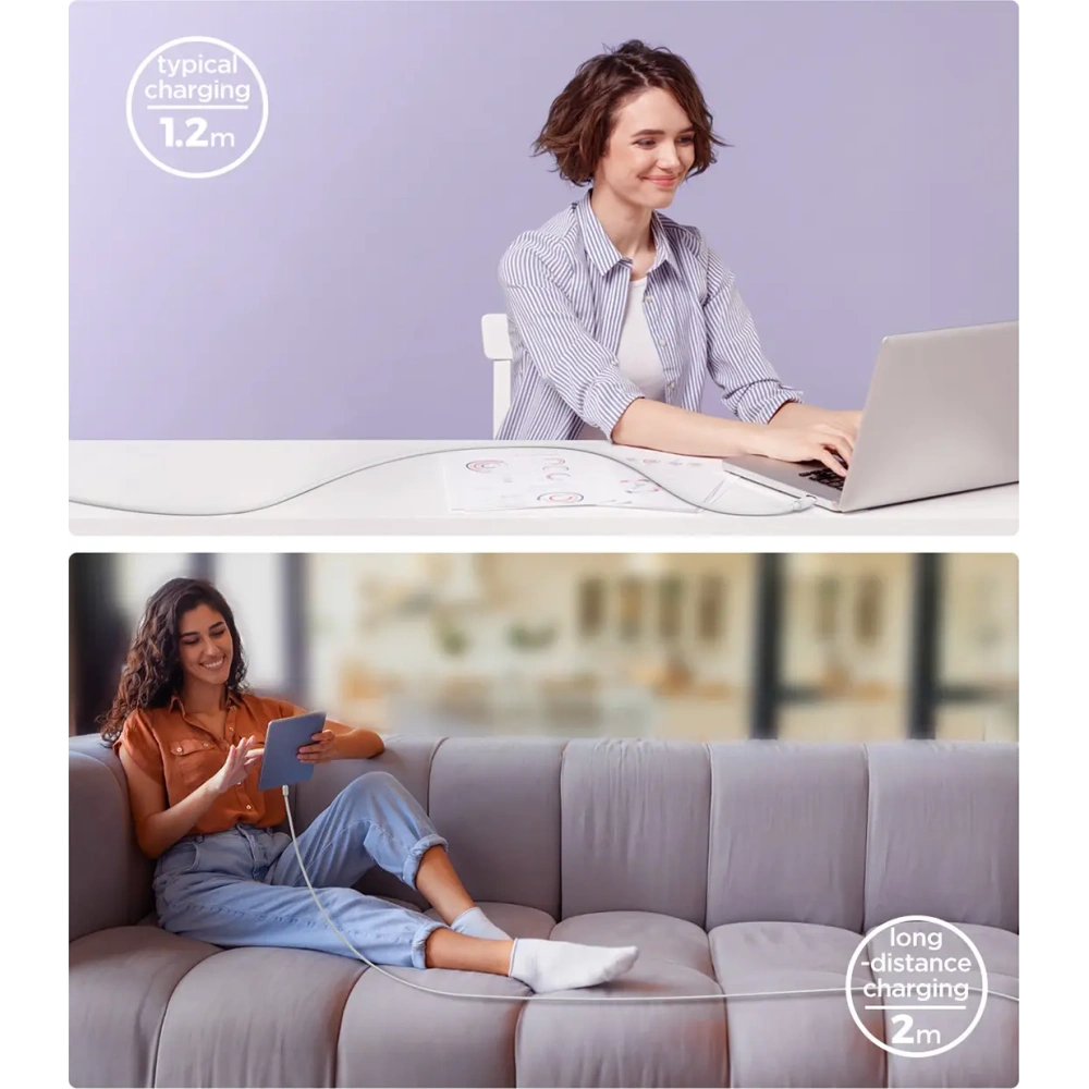 Hurtownia GSM - Joyroom Multi-Color Serie A14 Kabel USB-C / USB-C 100W 1.2m weiß - JYR1057 - {ean13} - Hurt