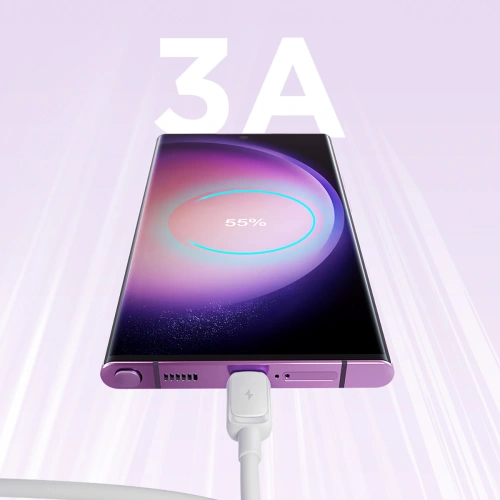 Kabel Joyroom Multi-Color Series A14 USB-A / USB-C 3A 1.2m biały