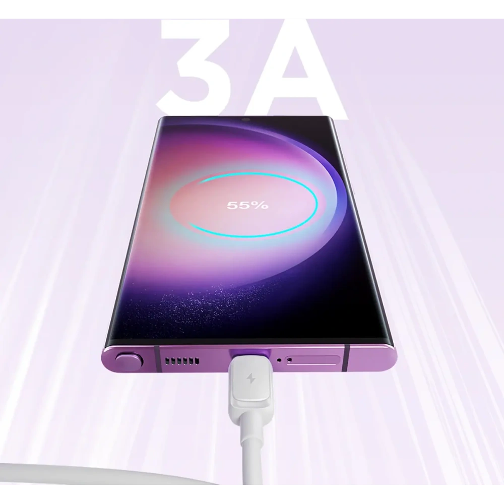 Hurtownia GSM - Kabel Joyroom Multi-Color Series A14 USB-A / USB-C 3A 1.2m biały - JYR1058 - {ean13} - Hurt