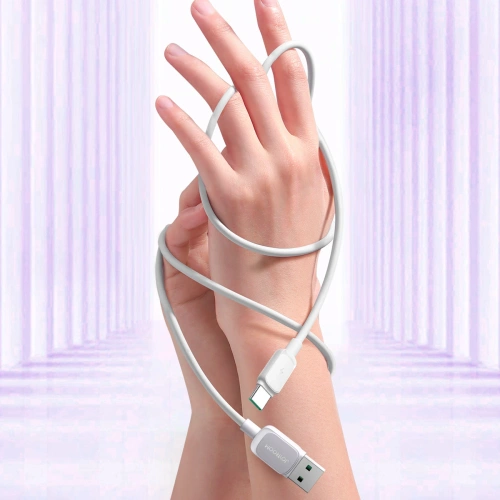 Kabel Joyroom Multi-Color Series A14 USB-A / USB-C 3A 1.2m biały