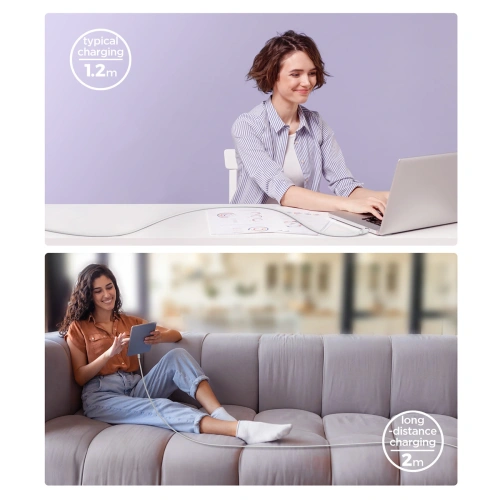 Kabel Joyroom Multi-Color Series A14 USB-A / USB-C 3A 1.2m biały