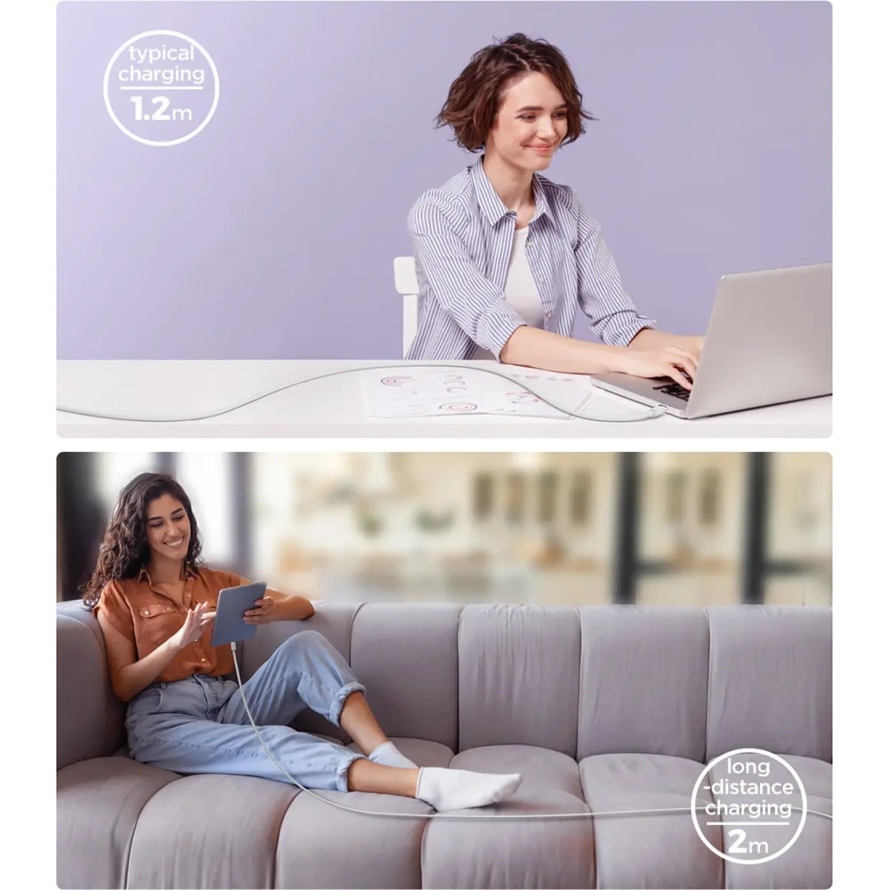 Hurtownia GSM - Kabel Joyroom Multi-Color Series A14 USB-A / USB-C 3A 1.2m biały - JYR1058 - {ean13} - Hurt