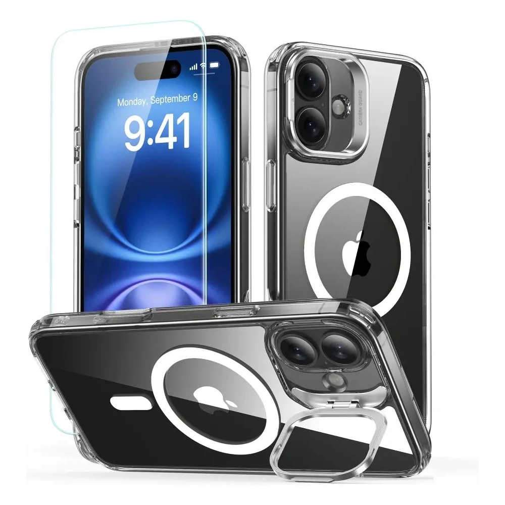 Hurtownia GSM - ESR Classic Hybrid Kickstand HaloLock MagSafe & Tempered Glass Apple iPhone 16 Plus Clear - ESR854 - {ean13} - Hurt