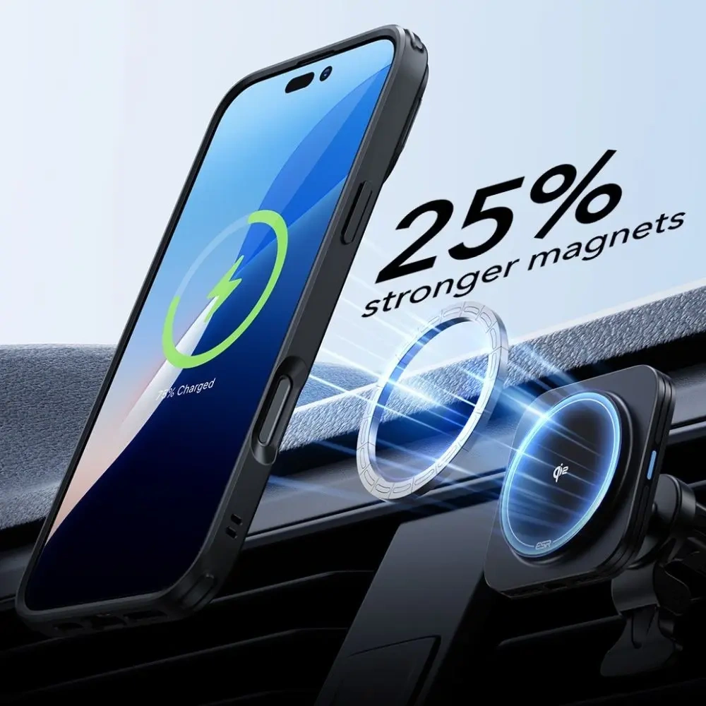 Wholesale ESR Classic Hybrid Kickstand HaloLock MagSafe & Tempered Glass Apple iPhone 16 Pro Clear/black - ESR855 - {ean13} - Hurt