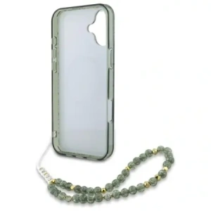 Hurtownia GSM - Guess GUHMP16MHCPOFPA Apple iPhone 16 Plus kemény tok IML Virágok Teljes Felület Elektromos Gyöngy Pánt MagSafe zöld - GUE3636 - {ean13} - Hurt