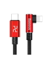 Hurtownia GSM - Kabel kątowy USB-C do Lightning PD Baseus MVP Elbow, 18W, 1m (czerwony) - BSU1126RED - {ean13} - Hurt