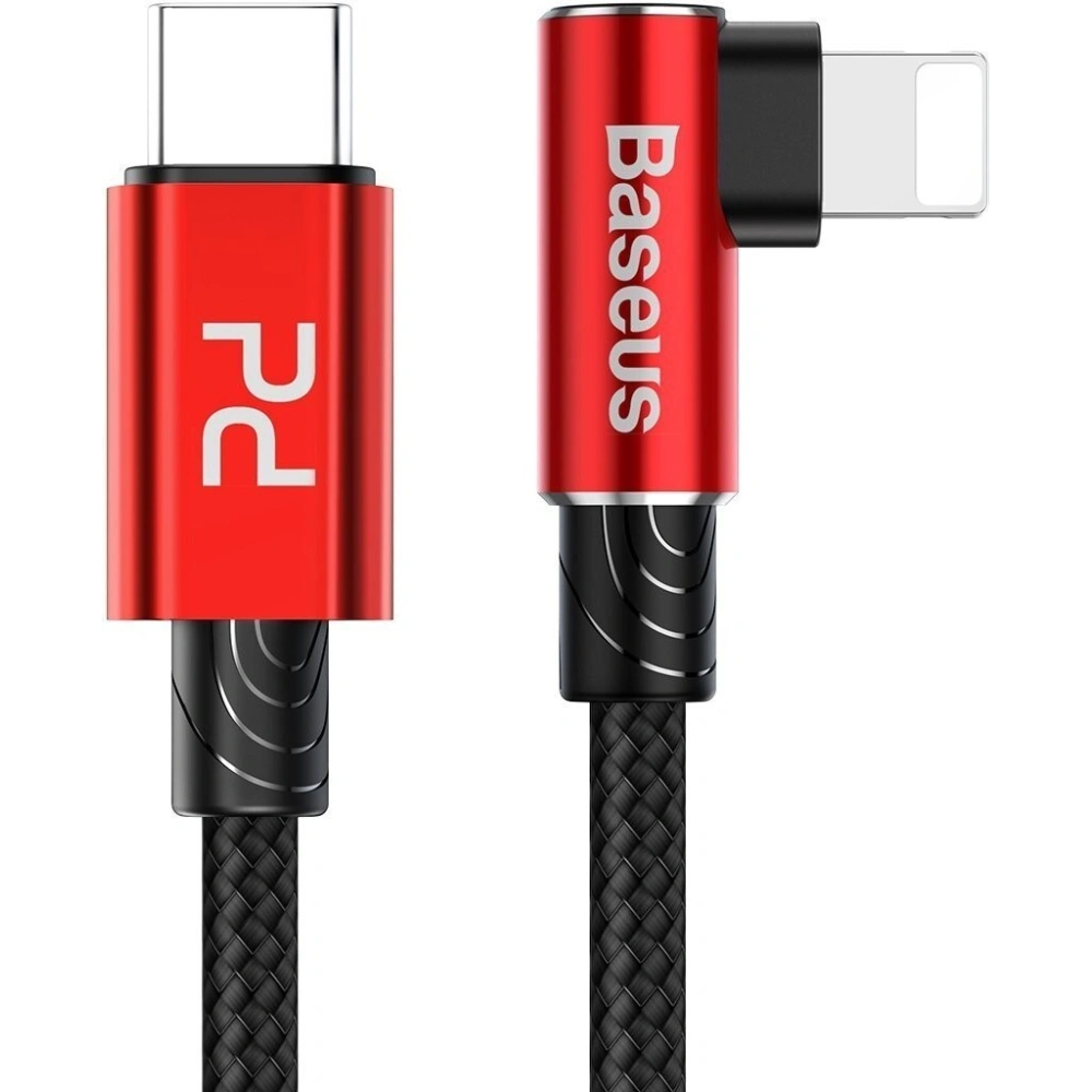 Hurtownia GSM - Kabel kątowy USB-C do Lightning PD Baseus MVP Elbow, 18W, 1m (czerwony) - BSU1126RED - {ean13} - Hurt