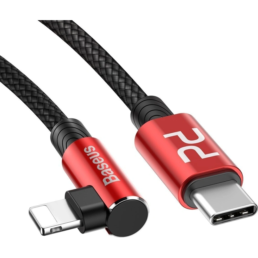 Hurtownia GSM - Kabel kątowy USB-C do Lightning PD Baseus MVP Elbow, 18W, 1m (czerwony) - BSU1126RED - {ean13} - Hurt