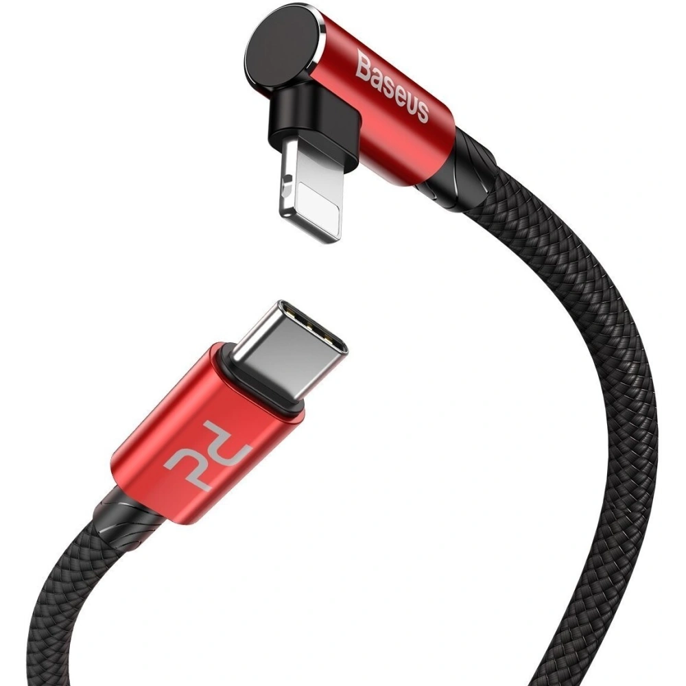 Hurtownia GSM - Kabel kątowy USB-C do Lightning PD Baseus MVP Elbow, 18W, 1m (czerwony) - BSU1126RED - {ean13} - Hurt