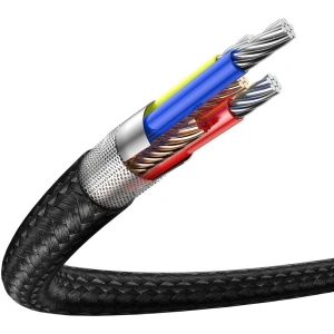 Kabel USB-C do Lightning PD Baseus Waterdrop z diodą LED, 18W, 1,3m (czarny)