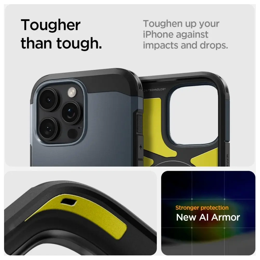 Hurtownia GSM - Spigen Tough Armor Mag MagSafe Apple iPhone 16 Pro Max Metall-Schiefer - SPN16487 - {ean13} - Hurt