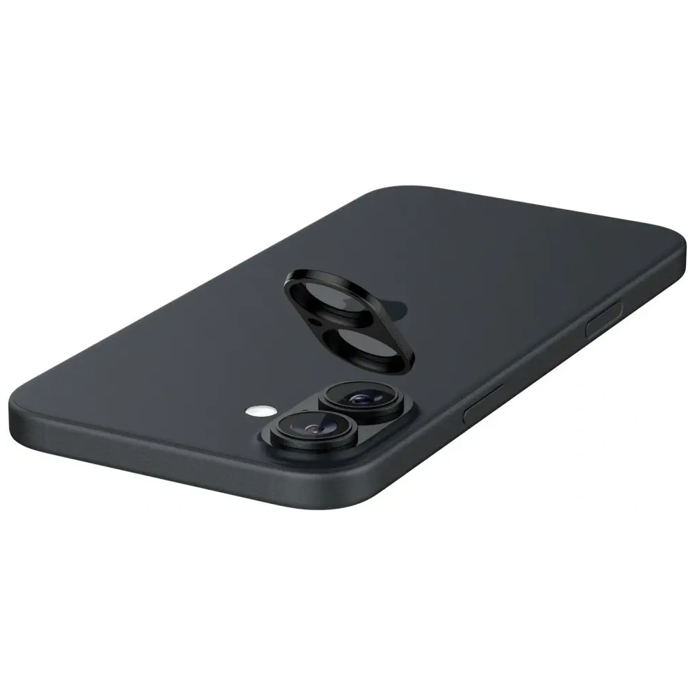 Hurtownia GSM - Szkło hartowane na aparat Spigen GLAS.tR Ez Fit Optik Pro Camera Protector Apple iPhone 16 / 16 Plus Black [2 PACK] - SPN16490 - {ean13} - Hurt