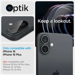 Wholesale Spigen GLAS.tR Ez Fit Optik Pro Camera Protector Apple iPhone 16 / 16 Plus Black [2 PACK] - SPN16490 - {ean13} - Hurt