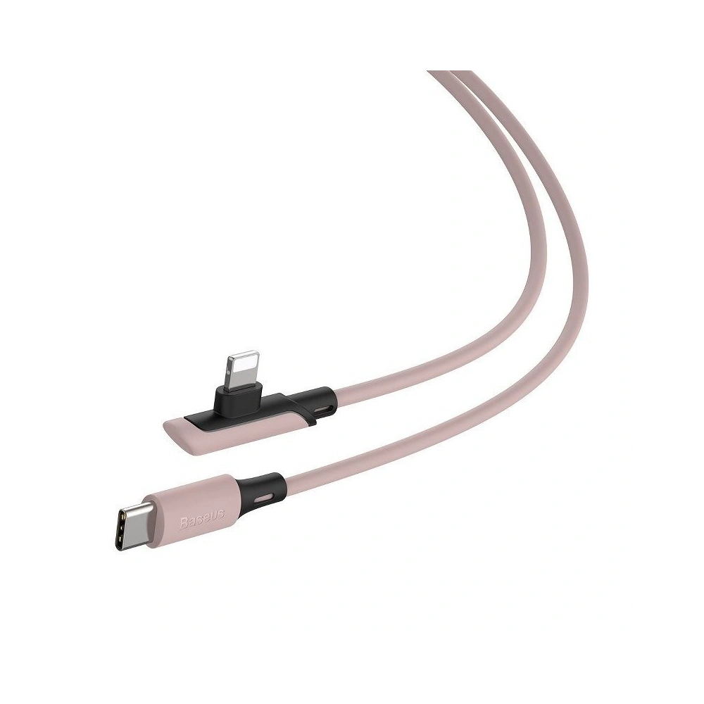 Hurtownia GSM - Kabel kątowy USB-C do Lightning Baseus Colourful, PD, 18W, 1.2m (różowy) - BSU1134PNK - {ean13} - Hurt