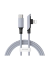 Kabel kątowy USB-C do Lightning Baseus Colourful, PD, 18W, 1.2m (fioletowy)