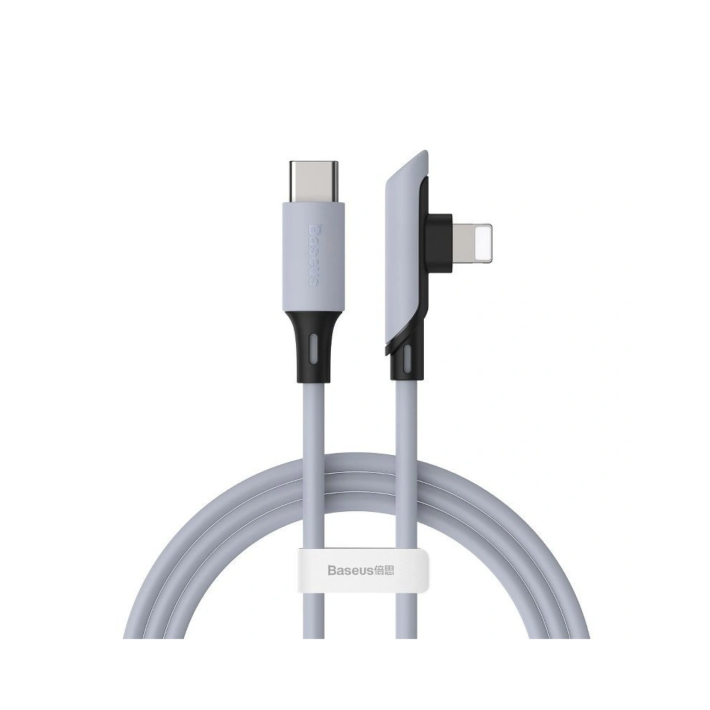 Hurtownia GSM - Kabel kątowy USB-C do Lightning Baseus Colourful, PD, 18W, 1.2m (fioletowy) - BSU1135PRP - {ean13} - Hurt