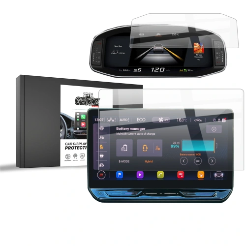 Folia ceramiczna GrizzGlass CarDisplay Protection do Cupra Terramar 12,9“ 2024-2025 [2w1]