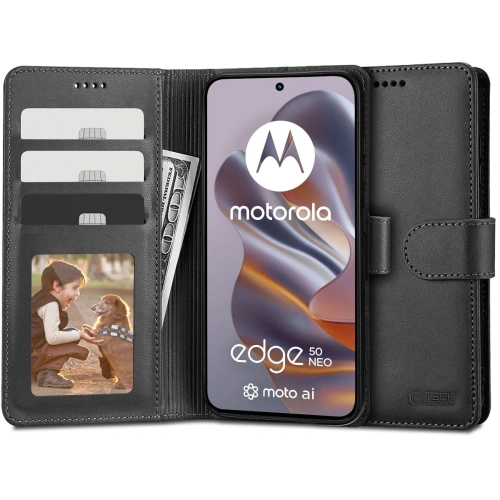 Etui Tech-Protect Wallet Motorola Edge 50 Neo Black