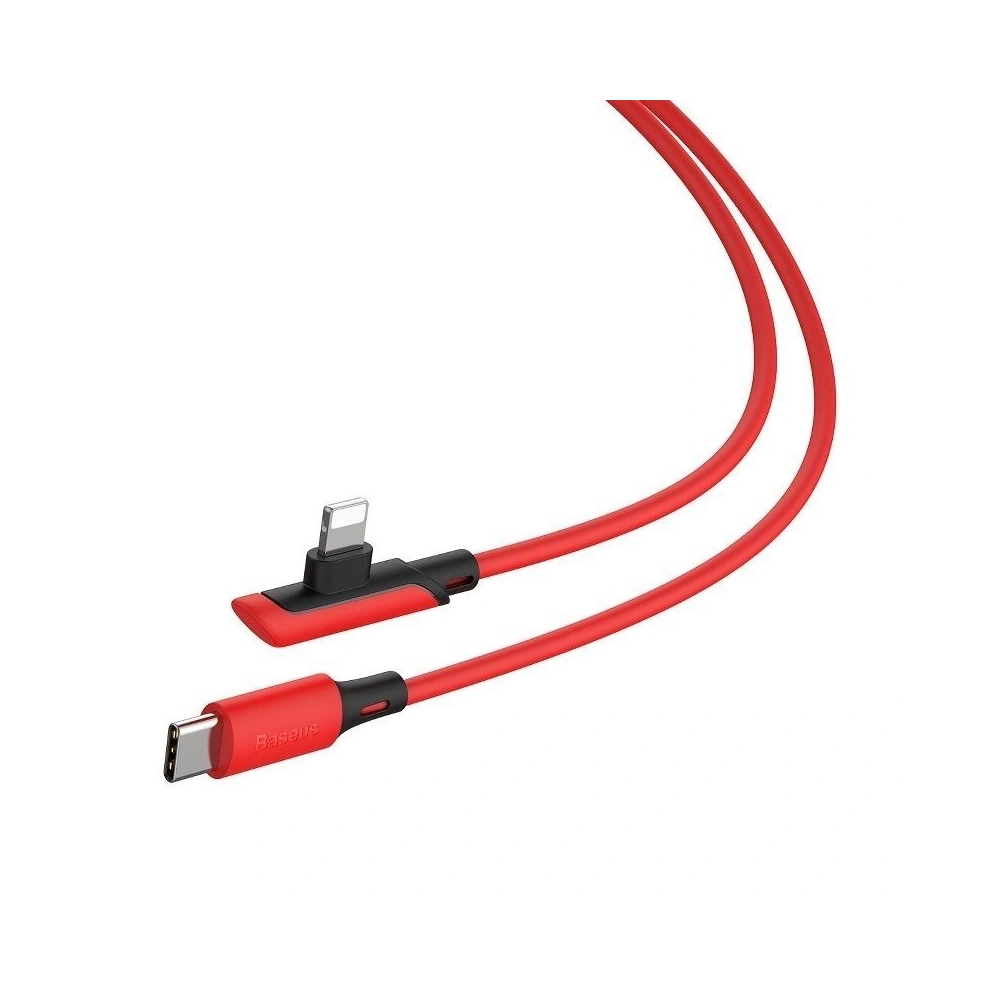 Hurtownia GSM - Kabel kątowy USB-C do Lightning Baseus Colourful, PD, 18W, 1.2m (czerwony) - BSU1137RED - {ean13} - Hurt